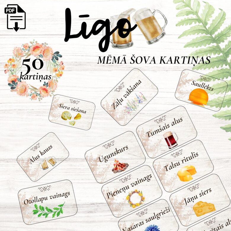 Līgo mēmā šova kartiņas, Digitāls PDF fails